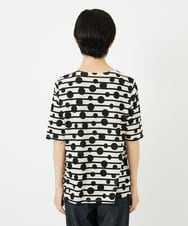 PHKHB08210 GEORGES RECH(小さいサイズ)(メゾン ドゥ サンク) ドライタッチドットボーダーカットソー ベージュ