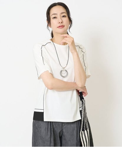 PHKHB10240 GEORGES RECH(小さいサイズ) [接触冷感/紫外線防止/速乾/遮熱/]メロウラインカットソー
