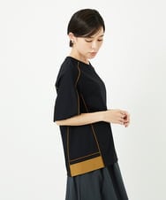 PHKHB10240 GEORGES RECH(小さいサイズ)(メゾン ドゥ サンク) [接触冷感/紫外線カット/速乾/遮熱]メロウラインカットソー ホワイト