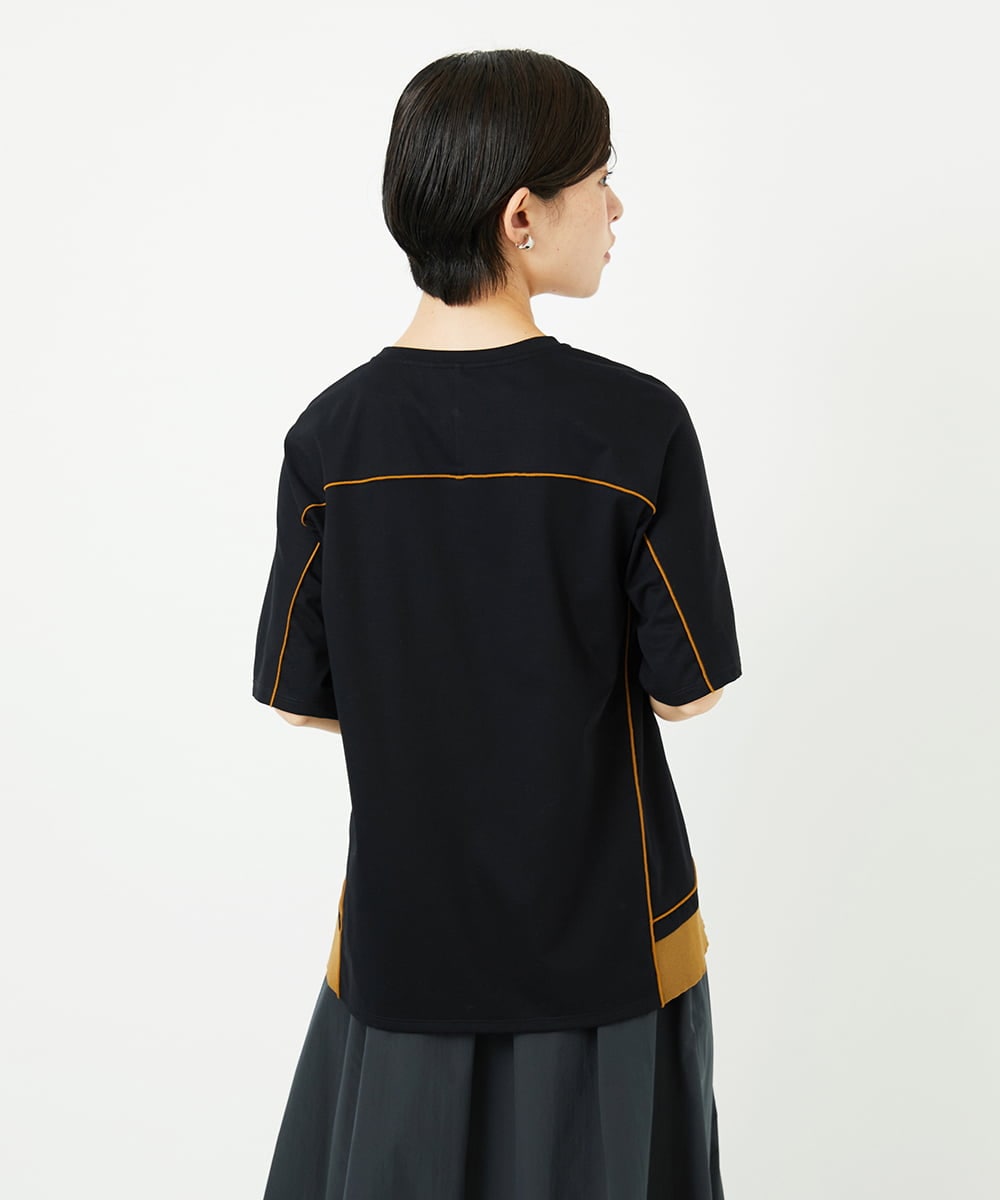 PHKHB10240 GEORGES RECH(小さいサイズ)(メゾン ドゥ サンク) [接触冷感/紫外線カット/速乾/遮熱]メロウラインカットソー ホワイト