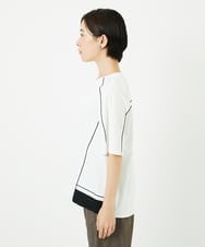 PHKHB10240 GEORGES RECH(小さいサイズ)(メゾン ドゥ サンク) [接触冷感/紫外線カット/速乾/遮熱]メロウラインカットソー ホワイト