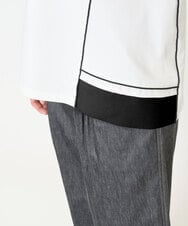 PHKHB10240 GEORGES RECH(小さいサイズ)(メゾン ドゥ サンク) [接触冷感/紫外線防止/速乾/遮熱/]メロウラインカットソー ホワイト