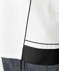 PHKHB10240 GEORGES RECH(小さいサイズ)(メゾン ドゥ サンク) [接触冷感/紫外線防止/速乾/遮熱/]メロウラインカットソー ホワイト