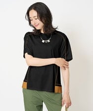 PHKHB10240 GEORGES RECH(小さいサイズ)(メゾン ドゥ サンク) [接触冷感/紫外線防止/速乾/遮熱/]メロウラインカットソー ブラック