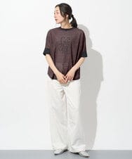 PHKHD48190 GEORGES RECH(小さいサイズ)(メゾン ドゥ サンク) シアーポンチョロゴカットソー ブルー