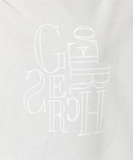 PHKHD48190 GEORGES RECH(小さいサイズ)(メゾン ドゥ サンク) シアーポンチョロゴカットソー ホワイト