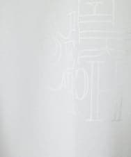 PHKHD48190 GEORGES RECH(小さいサイズ)(メゾン ドゥ サンク) シアーポンチョロゴカットソー ホワイト