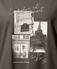 PHKHE67150 GEORGES RECH(小さいサイズ)(メゾン ドゥ サンク) フォトプリントジャージー5分袖カットソー イエロー