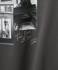 PHKHE67150 GEORGES RECH(小さいサイズ)(メゾン ドゥ サンク) フォトプリントジャージー5分袖カットソー イエロー