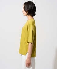 PHKHE67150 GEORGES RECH(小さいサイズ)(メゾン ドゥ サンク) フォトプリントジャージー5分袖カットソー イエロー