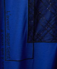 PHKHE68170 GEORGES RECH(小さいサイズ)(メゾン ドゥ サンク) シアーチェックスパンコールプリントカットソー ホワイト