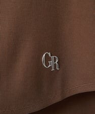 PHKHE69120 GEORGES RECH(小さいサイズ)(メゾン ドゥ サンク) メタリックロゴ入りリブテレコタンクトップ ホワイト