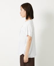 PHKHF51170 GEORGES RECH(小さいサイズ)(メゾン ドゥ サンク) スーパークールドルマンスリーブロゴカットソー ホワイト