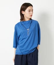 PHKHF53150 GEORGES RECH(小さいサイズ)(メゾン ドゥ サンク) スーパークールボトルネックカットソー ブルー
