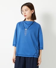 PHKHF53150 GEORGES RECH(小さいサイズ)(メゾン ドゥ サンク) スーパークールボトルネックカットソー ブルー