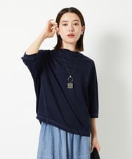 PHKHF53150 GEORGES RECH(小さいサイズ)(メゾン ドゥ サンク) スーパークールボトルネックカットソー ネイビー