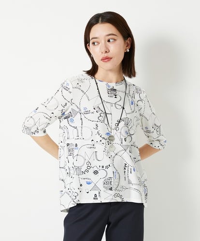 PHKHF54170 GEORGES RECH(小さいサイズ)  [日本製]アートワークカットソー