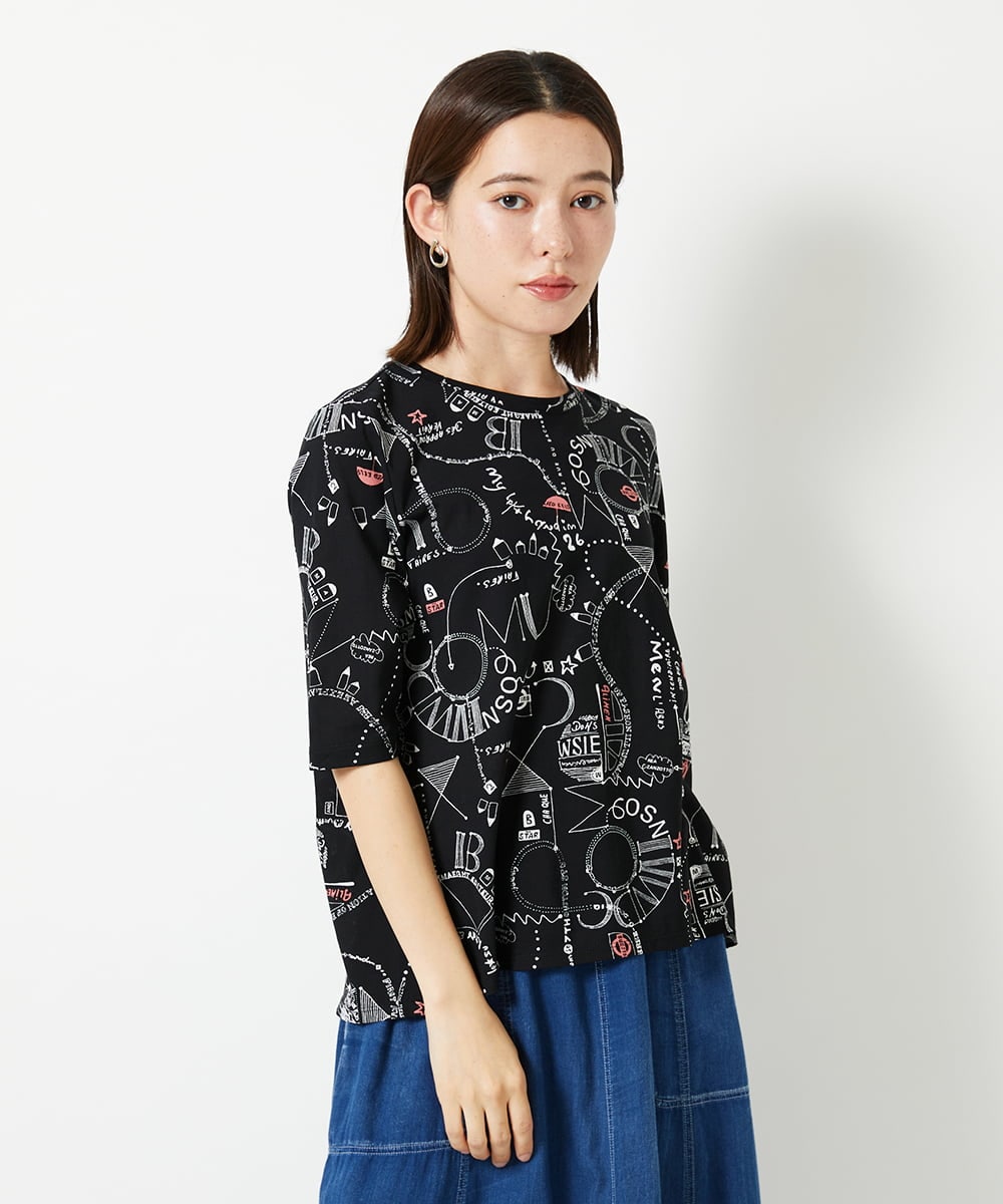 PHKHF54170 GEORGES RECH(小さいサイズ)  [日本製]アートワークカットソー