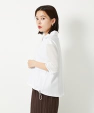 PHKHF57230 GEORGES RECH(小さいサイズ)(メゾン ドゥ サンク) シアードロストジャージーポロシャツ ホワイト
