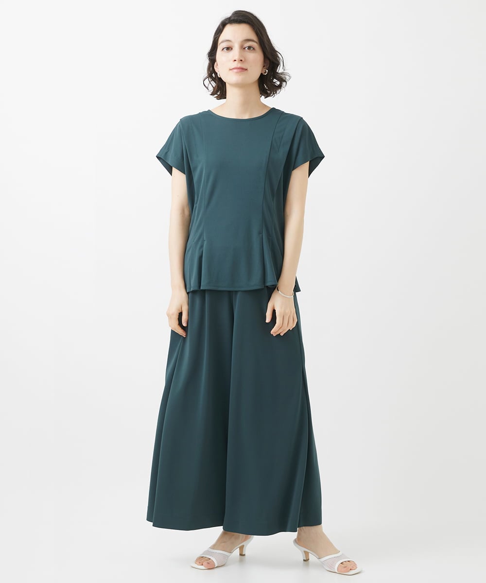 PHKHW03180 GEORGES RECH(小さいサイズ)(メゾン ドゥ サンク) [セットアップ対応]ウエストシェイプジャージプルオーバー カーキ