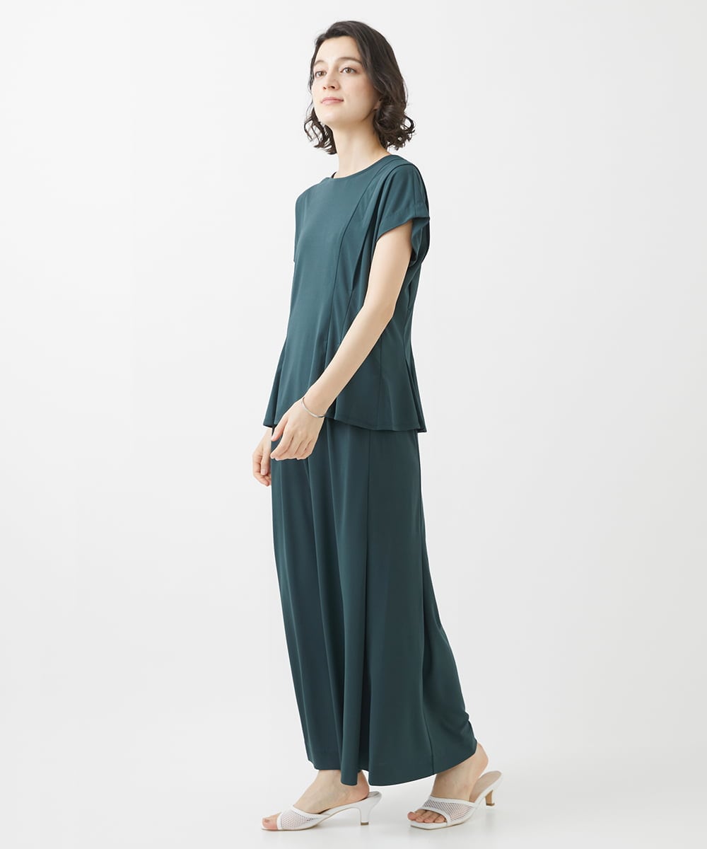 PHKHW03180 GEORGES RECH(小さいサイズ)(メゾン ドゥ サンク) [セットアップ対応]ウエストシェイプジャージプルオーバー カーキ
