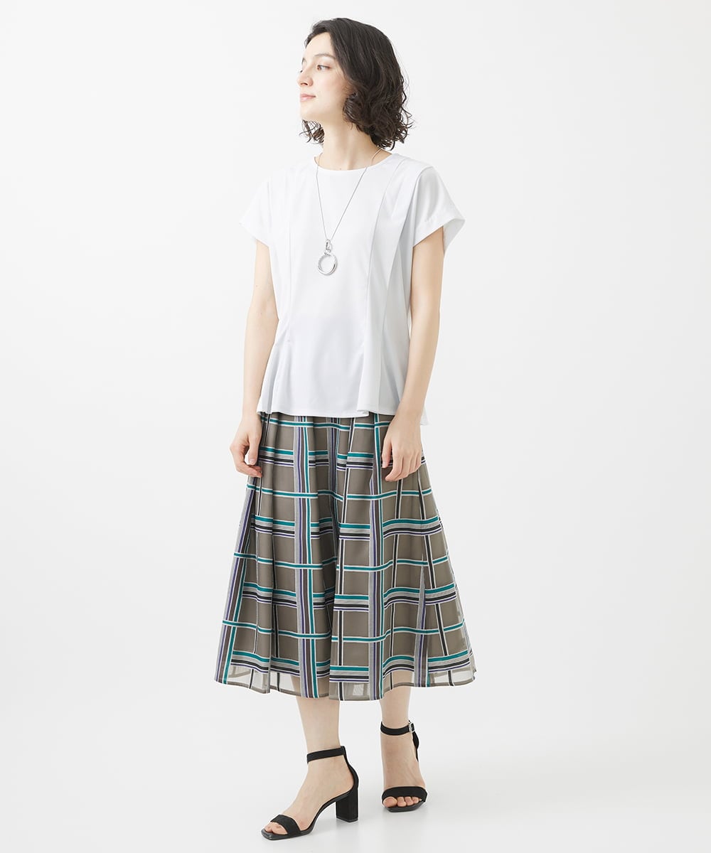PHKHW03180 GEORGES RECH(小さいサイズ)(メゾン ドゥ サンク) [セットアップ対応]ウエストシェイプジャージプルオーバー カーキ