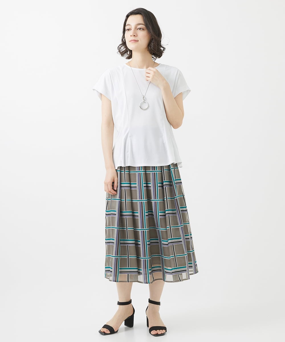 PHKHW03180 GEORGES RECH(小さいサイズ)(メゾン ドゥ サンク) [セットアップ対応]ウエストシェイプジャージプルオーバー カーキ