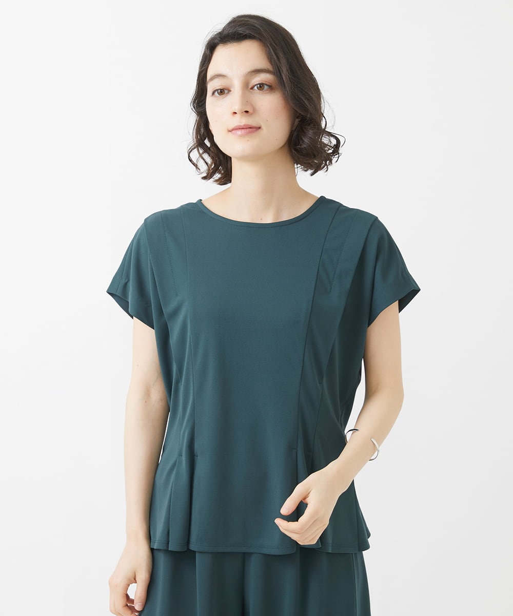 PHKHW03180 GEORGES RECH(小さいサイズ)(メゾン ドゥ サンク) [セットアップ対応]ウエストシェイプジャージプルオーバー カーキ