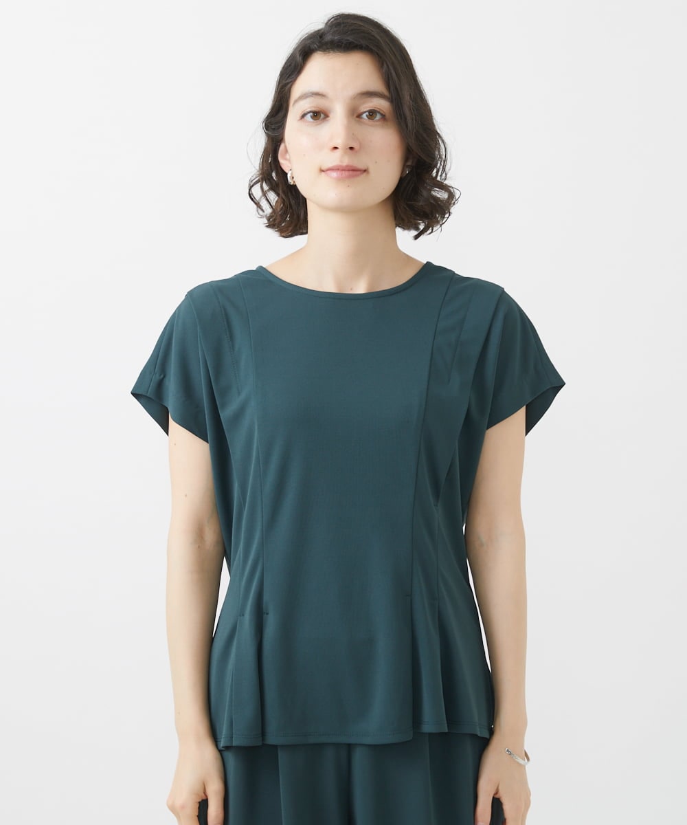PHKHW03180 GEORGES RECH(小さいサイズ)(メゾン ドゥ サンク) [セットアップ対応]ウエストシェイプジャージプルオーバー カーキ