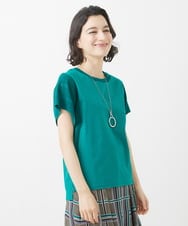 PHKHW04190 GEORGES RECH(小さいサイズ)(メゾン ドゥ サンク) ハイツイストコットンスムースカットソー グリーン