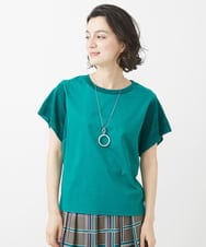 PHKHW04190 GEORGES RECH(小さいサイズ)(メゾン ドゥ サンク) ハイツイストコットンスムースカットソー グリーン