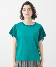 PHKHW04190 GEORGES RECH(小さいサイズ)(メゾン ドゥ サンク) ハイツイストコットンスムースカットソー グリーン