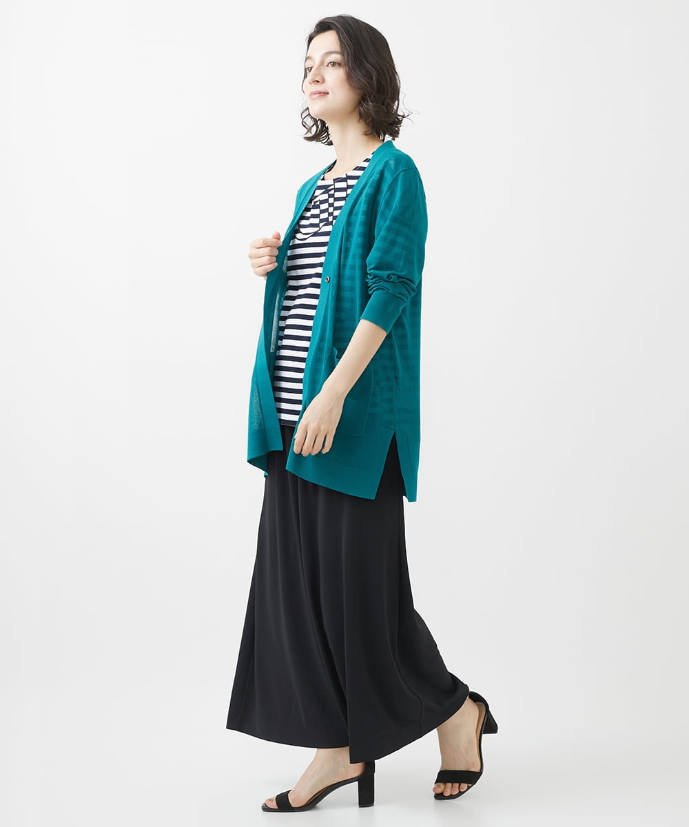 PHKHW08170 GEORGES RECH(小さいサイズ)(メゾン ドゥ サンク) ボーダージャージカットソー ブラック系
