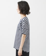 PHKHW08170 GEORGES RECH(小さいサイズ)(メゾン ドゥ サンク) ボーダージャージカットソー ブラック系