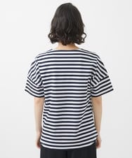 PHKHW08170 GEORGES RECH(小さいサイズ)(メゾン ドゥ サンク) ボーダージャージカットソー ブラック系