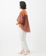 PHKHW11230 GEORGES RECH(小さいサイズ)(メゾン ドゥ サンク) [接触冷感]ドライコットン7分袖プルオーバー ライトグレー