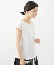 PHKHW33210 GEORGES RECH(小さいサイズ)(メゾン ドゥ サンク) [2点セット]フレンチスリーブチュールレイヤードカットソー ホワイト