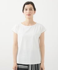PHKHW33210 GEORGES RECH(小さいサイズ)(メゾン ドゥ サンク) [2点セット]フレンチスリーブチュールレイヤードカットソー ホワイト