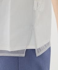 PHKHW33210 GEORGES RECH(小さいサイズ)(メゾン ドゥ サンク) [2点セット]フレンチスリーブチュールレイヤードカットソー ホワイト