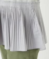 PHKJB24180 GEORGES RECH(小さいサイズ)(メゾン ドゥ サンク) レーヨンプリーツ切替ペプラムカットソー グレー