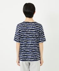 PHKJB29210 GEORGES RECH(小さいサイズ)(メゾン ドゥ サンク)  [日本製]ランダムボーダータックジャージーカットソー ネイビー系