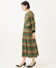 PHKJE16270 GEORGES RECH(小さいサイズ)(メゾン ドゥ サンク)  [日本製]マルチボーダージャージーカットソー ベージュ