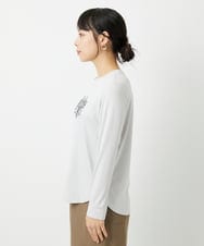 PHKJE28180 GEORGES RECH(小さいサイズ)(メゾン ドゥ サンク) ベアテン刺繍ロゴカットソー ライトグレー
