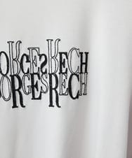 PHKJE28180 GEORGES RECH(小さいサイズ)(メゾン ドゥ サンク) ベアテン刺繍ロゴカットソー ライトグレー