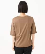 PHKJF10170 GEORGES RECH(小さいサイズ)(メゾン ドゥ サンク) [接触冷感]グラフィックプリントカットソー ベージュ