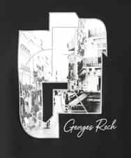 PHKJF10170 GEORGES RECH(小さいサイズ)(メゾン ドゥ サンク) [接触冷感]グラフィックプリントカットソー ベージュ