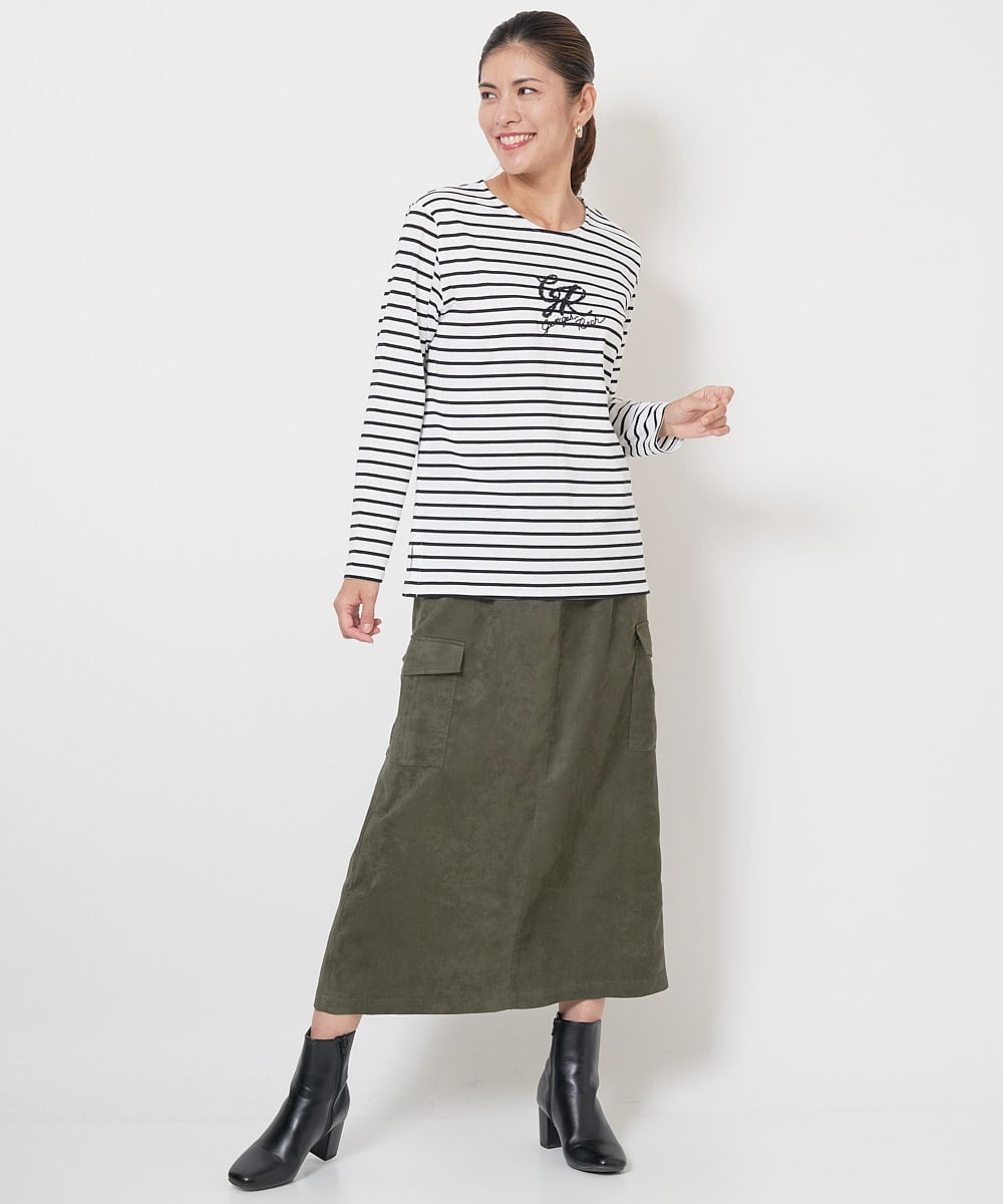 PHKJS28170 GEORGES RECH(小さいサイズ)(メゾン ドゥ サンク) スパンコールロゴカットソー ブルー