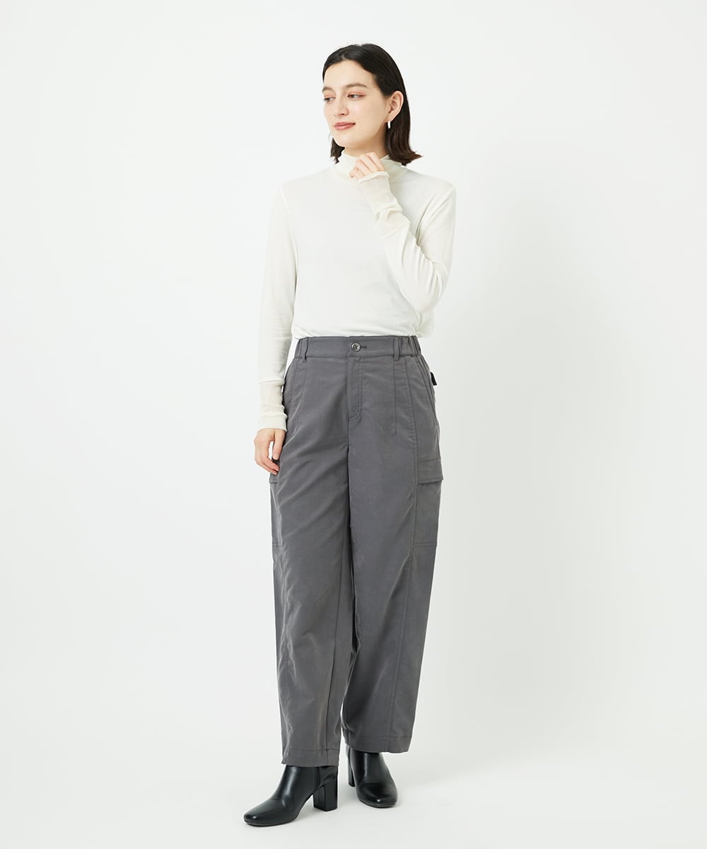 PHLAD09290 GEORGES RECH(小さいサイズ)(メゾン ドゥ サンク) フィブリルカーゴパンツ ダークグレー