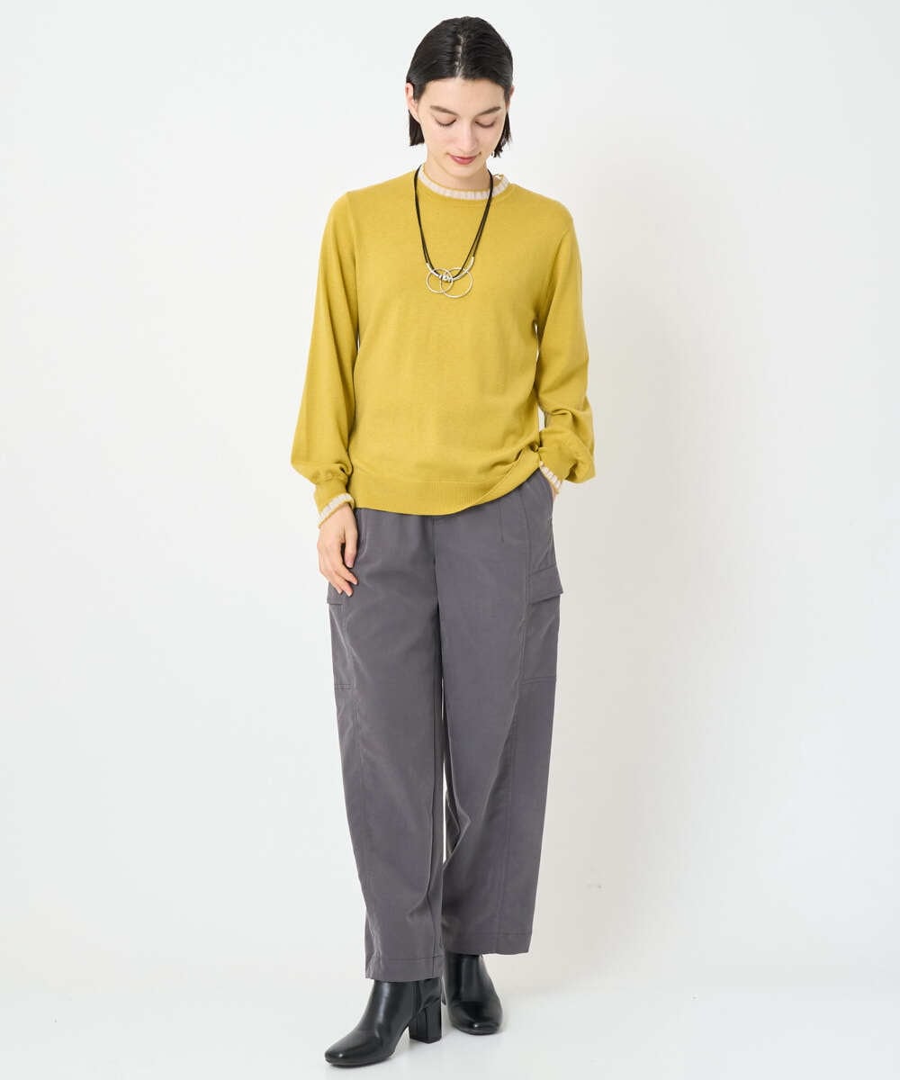 PHLAD09290 GEORGES RECH(小さいサイズ)(メゾン ドゥ サンク) フィブリルカーゴパンツ ダークグレー