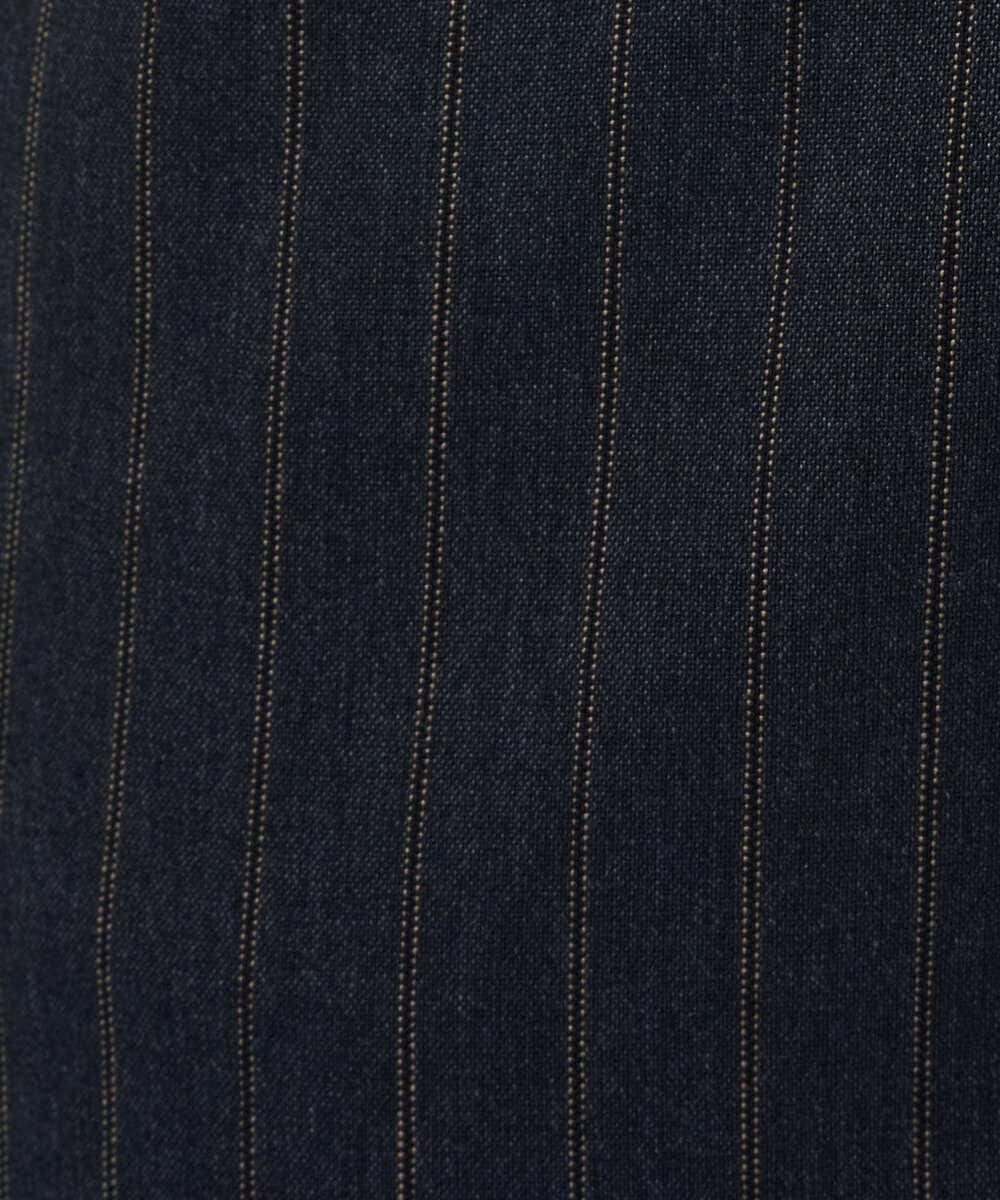 PHLAF58270 GEORGES RECH(小さいサイズ)(メゾン ドゥ サンク)  [日本製]ストライプテーパードパンツ ダークグレー